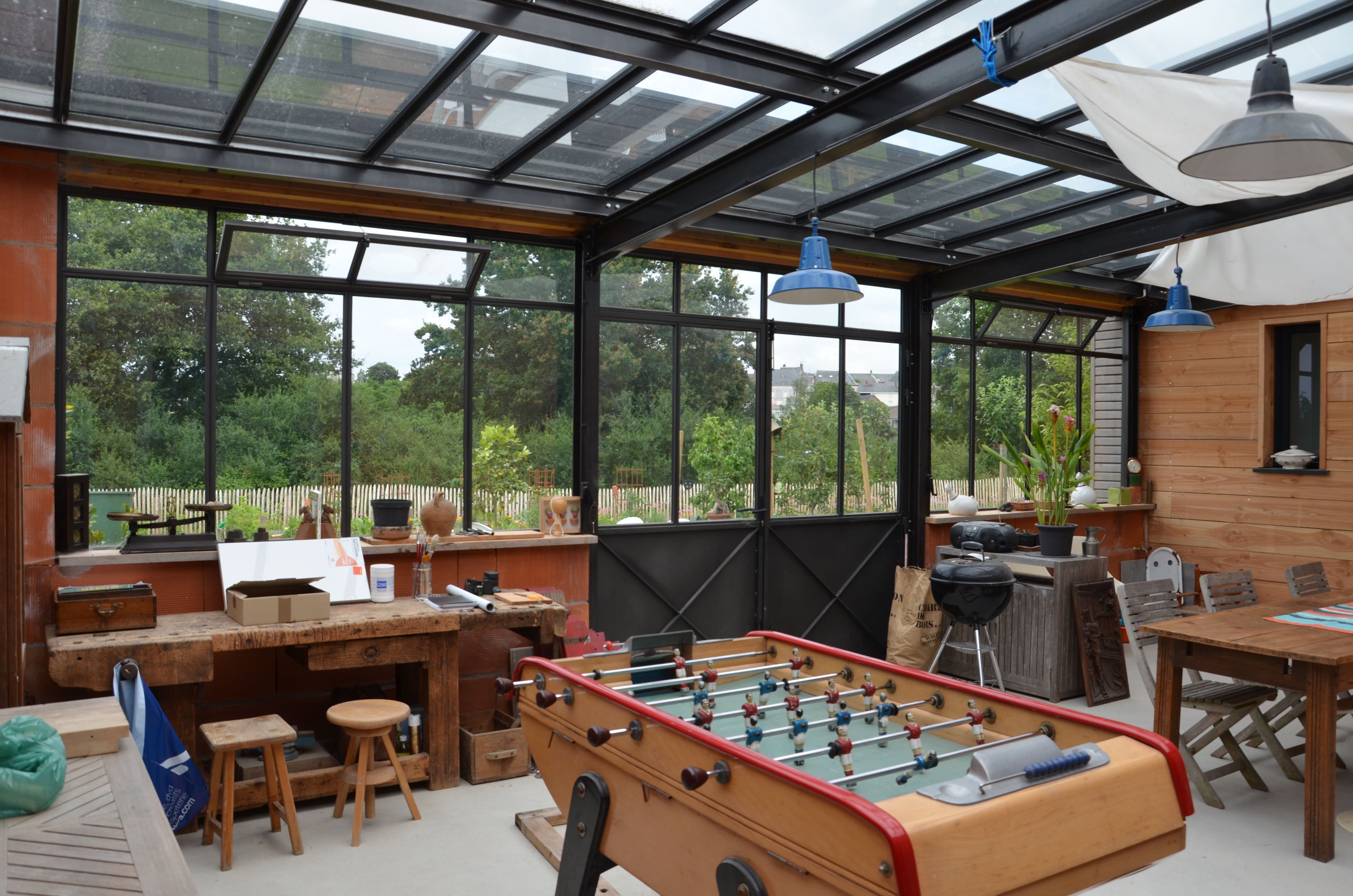 Maison bois atelier interieur CHEMILLE 49 bruno auger