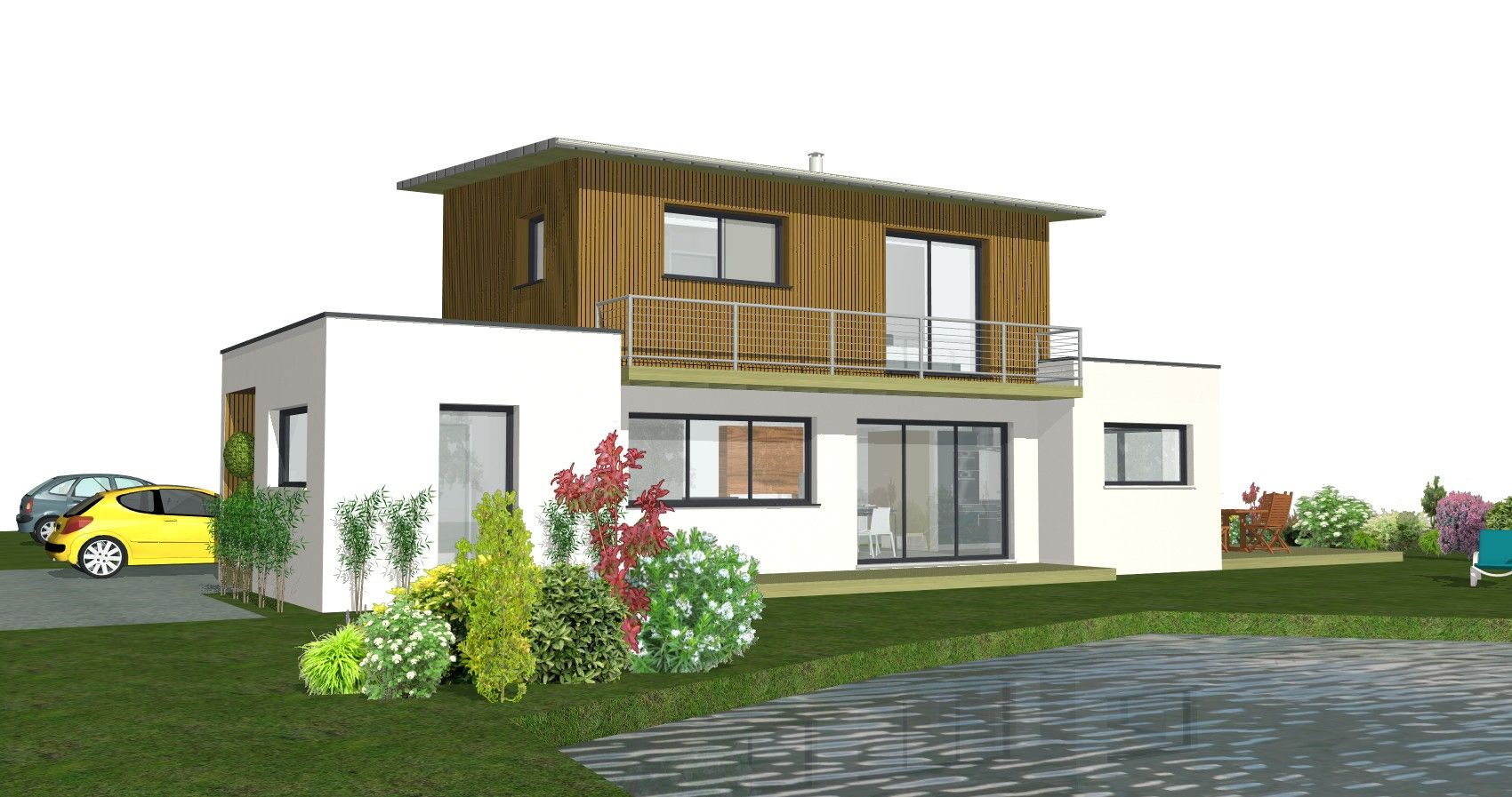Construction maison bois, SARL AUGER, Cholet, Maine et Loire, Maître d’œuvre, architecture bois, Maulévrier, Plan maison, JONCKEAU, CLISSON 44