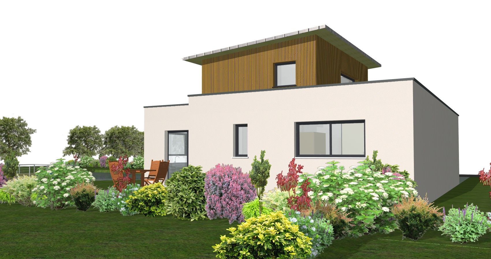 Construction maison bois, SARL AUGER, Cholet, Maine et Loire, Maître d’œuvre, architecture bois, Maulévrier, Plan maison, JONCKEAU, CLISSON 44