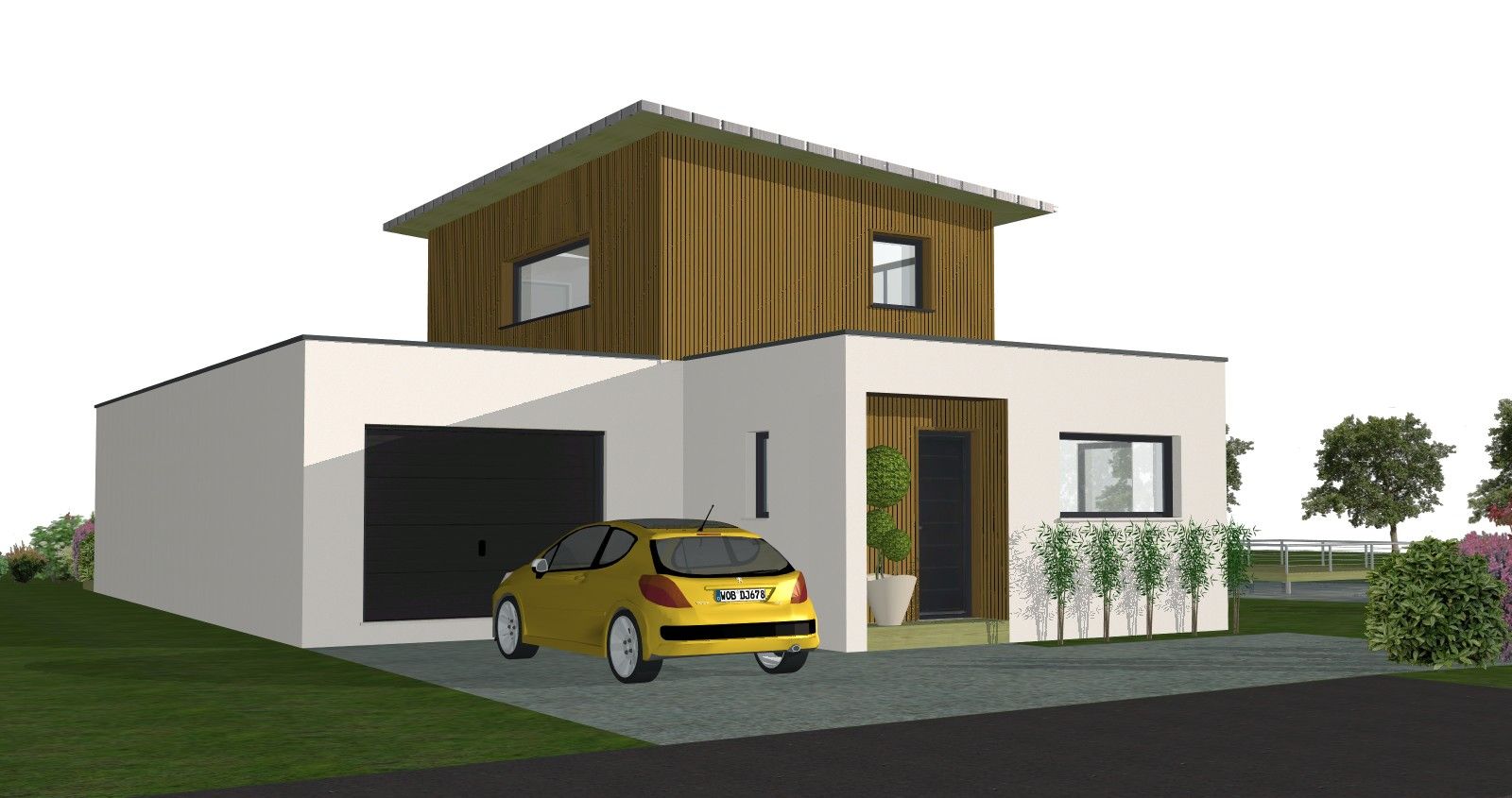 Construction maison bois, SARL AUGER, Cholet, Maine et Loire, Maître d’œuvre, architecture bois, Maulévrier, Plan maison, JONCKEAU, CLISSON 44