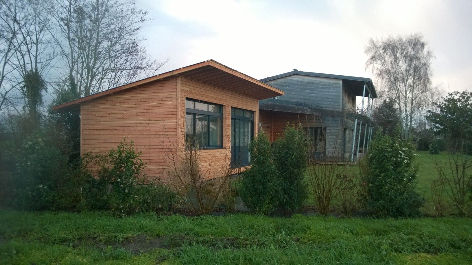 Construction maison bois, SARL AUGER, architecte, Cholet, Maine et Loire, Maître d’œuvre, architecture bois, Maulévrier, Plan maison, DE BARMON STE GEMMES SUR LOIRE 49