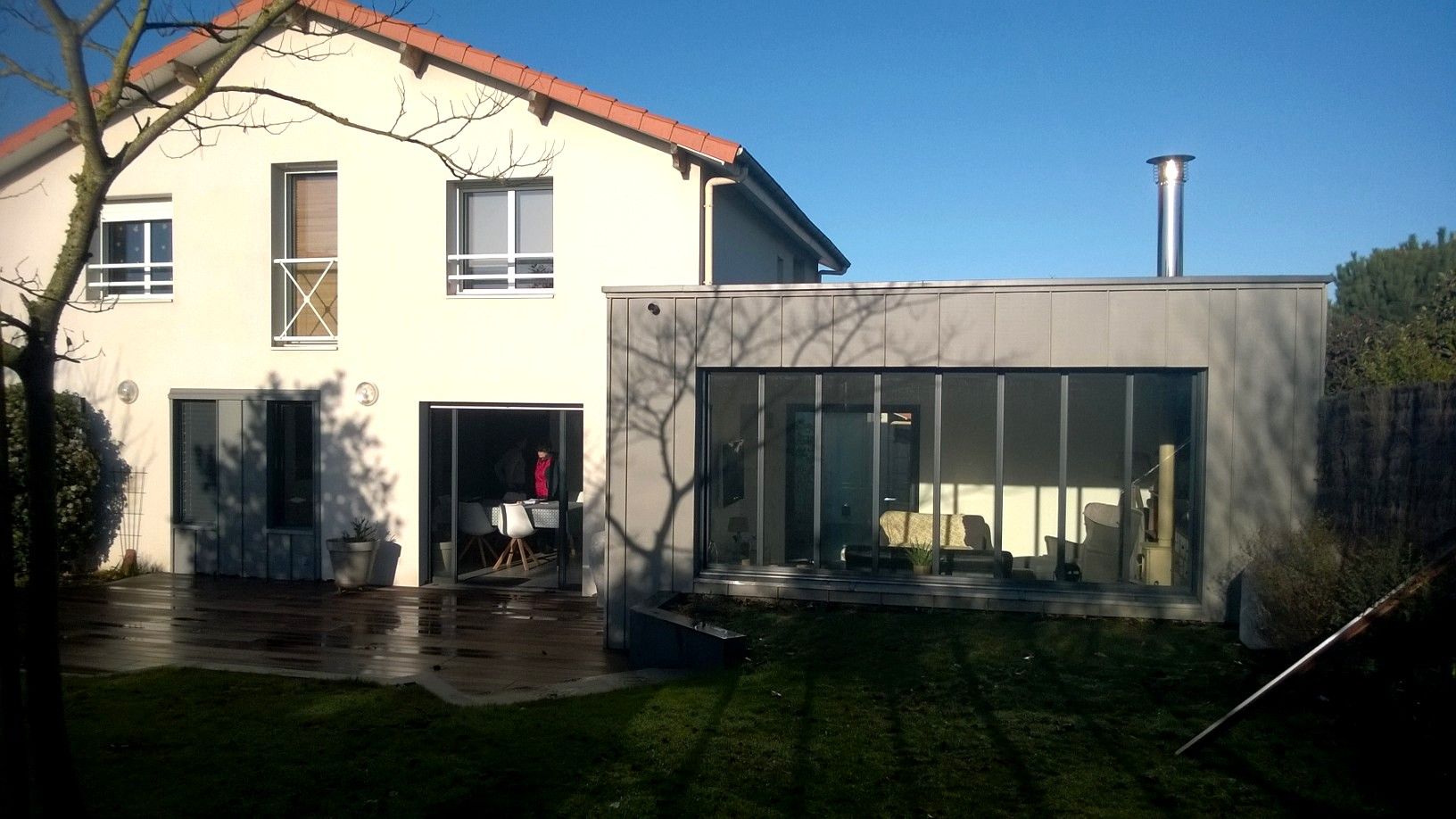 Rénovation agrandissement, SARL AUGER, architecte, Cholet, Maine et Loire, Maître d’œuvre, architecture bois, Maulévrier, Plan maison, FAINETEAU CHOLET 49