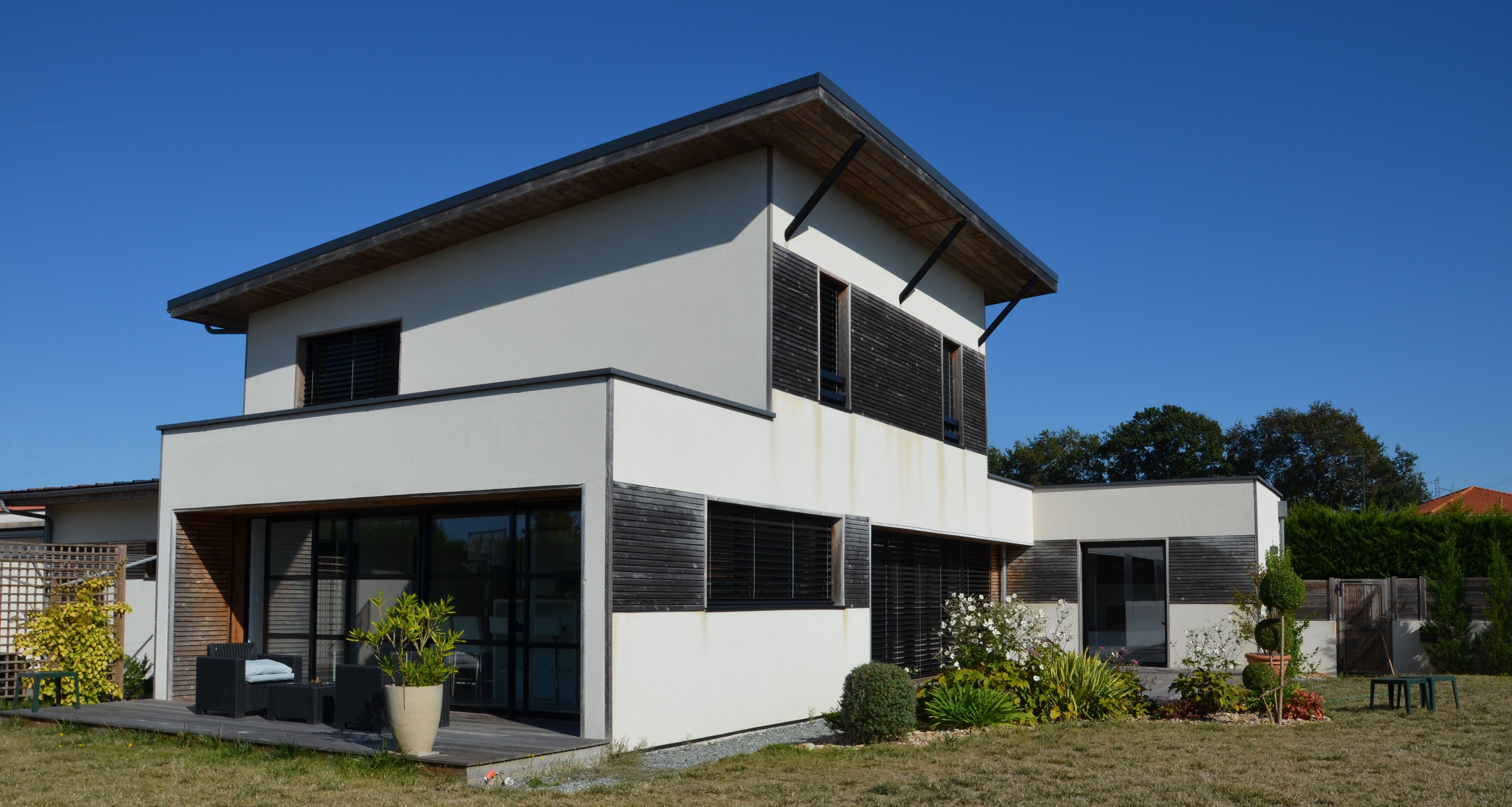 CHUPIN CHOLET RIBOU MAISON OSSATURE BOIS DECORATION INTERIEURE ARCHITECTURE BRUNO AUGER MAULEVRIER MAITRE D'OEUVRE