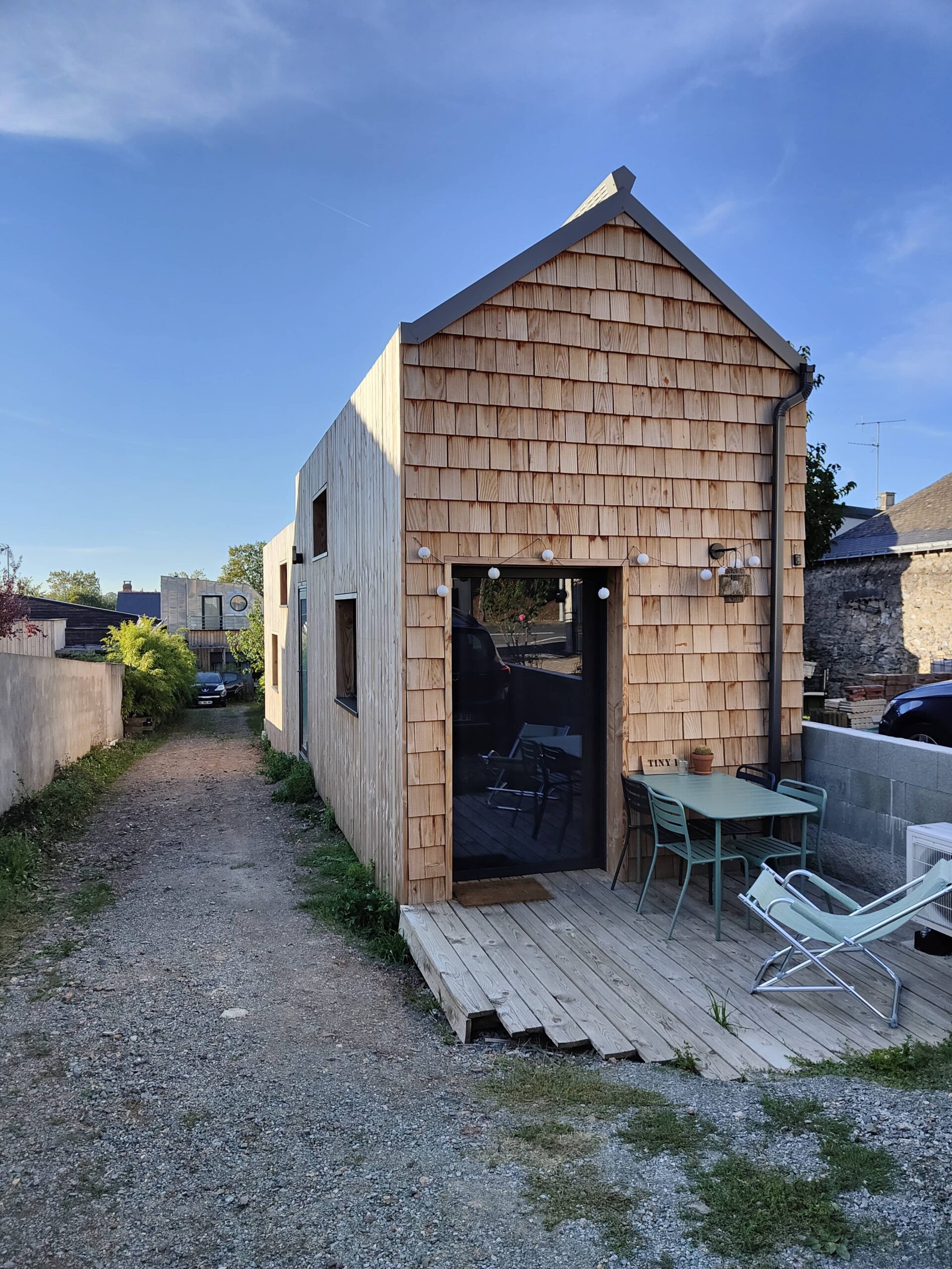 BRUNO AUGER MAITRE D'OEUVRE ARCHITECTURE MAULEVRIER CHOLET MAINE ET LOIRE 49 MINI-MAISON BOIS